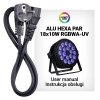 LIGHT4ME ALU HEXA PAR 18x10W RGBWA-UV reflektor
